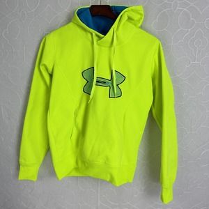 Boy's Under Armour Bright Yellow Pullover Hoodie Medium